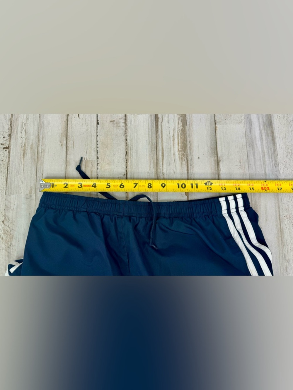 Adidas Track Pants Mens Medium Mesh Lined Zip Ankles 3 Stripes Blue - Picture 6 of 10